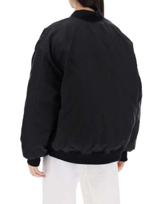 Wardrobe NYC Black Reversible Bomber Jacket