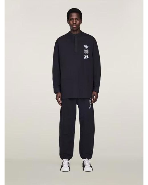 Y-3 Blue Joggers Cuffed Track for men