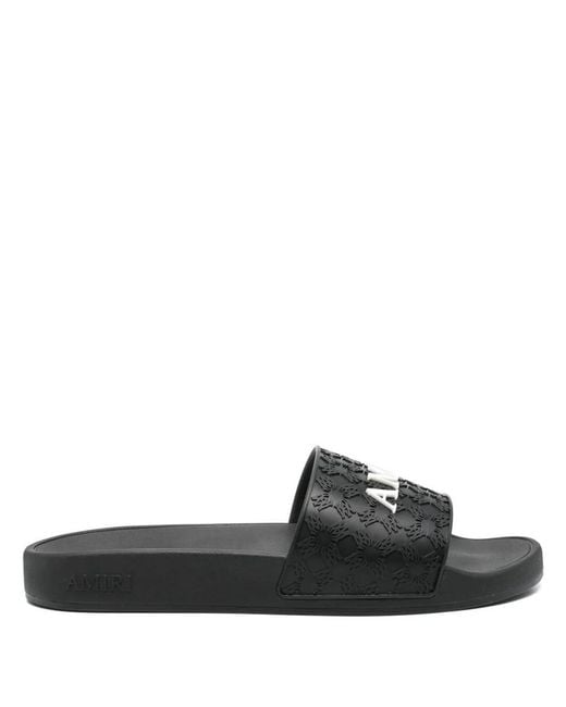 Amiri Black "Ma Quad Pool Slide" Sandals for men