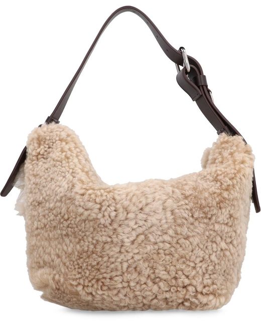 DSquared² Natural Shearling Handbag for men