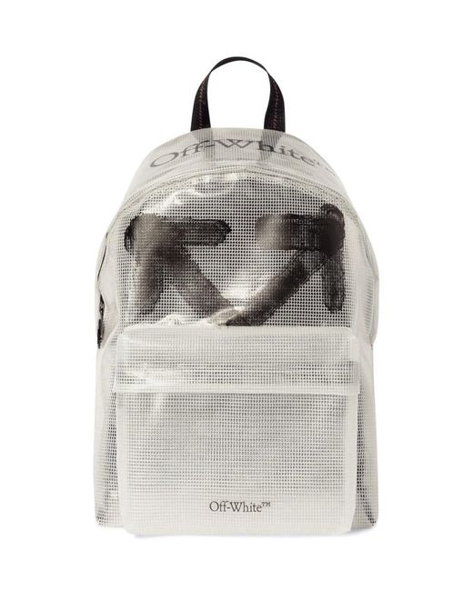 Off-White c/o Virgil Abloh Gray Heritage Backpack for men