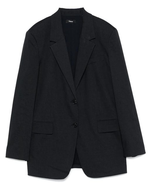 Theory Black Os St Blazer.Good Cr