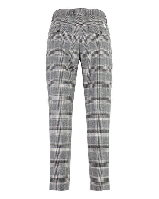 Department 5 Gray Setter Chino Pants In Wool Blend for men