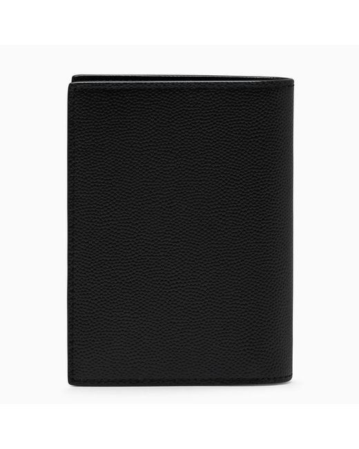 Saint Laurent Black Vertical Bi-Fold Wallet for men