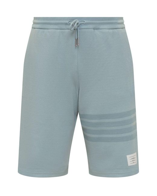 Thom Browne Blue 4-bar Striped Shorts for men