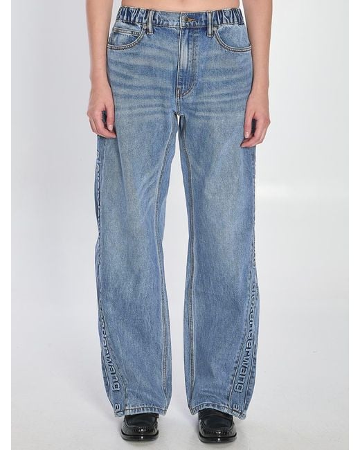 Alexander Wang Blue Balloon-fit Joggers