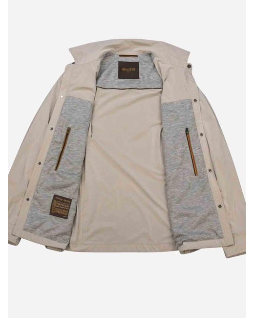 Moorer Natural Atlas Pockets Jacket for men