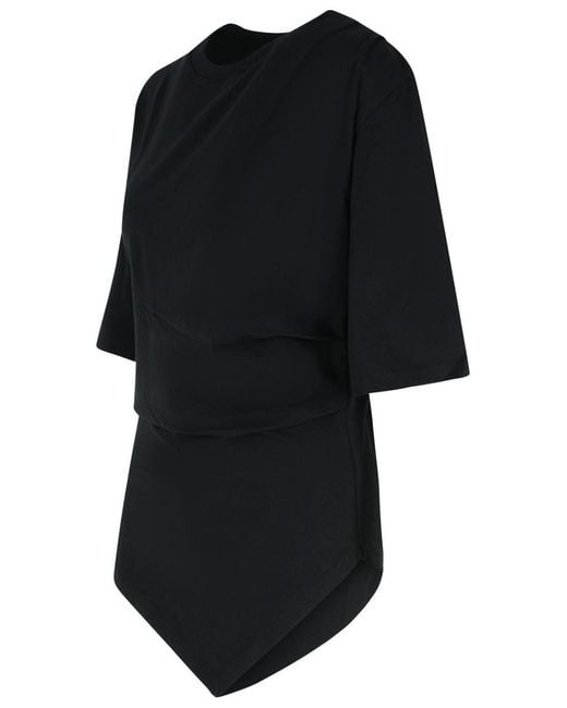 Rohe Black Organic Cotton Woven T-Shirt