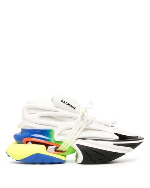 Balmain Unicorn Sneakers in White for Men Lyst Canada