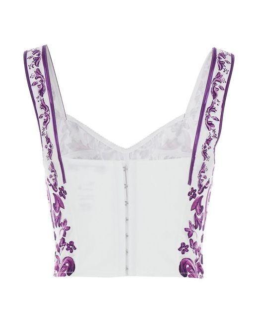 Dolce & Gabbana Purple Bustier