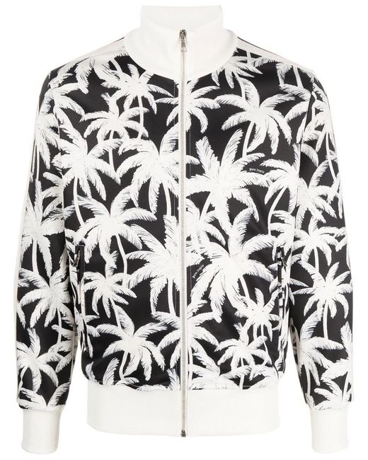 Palm Angels Black Palms Track Jacket With Zip for men