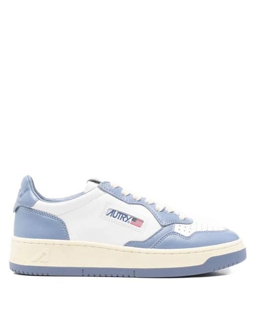 Autry Blue Lace Up Sneakers