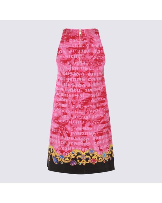 Versace Pink Fucsia Cotton Dress