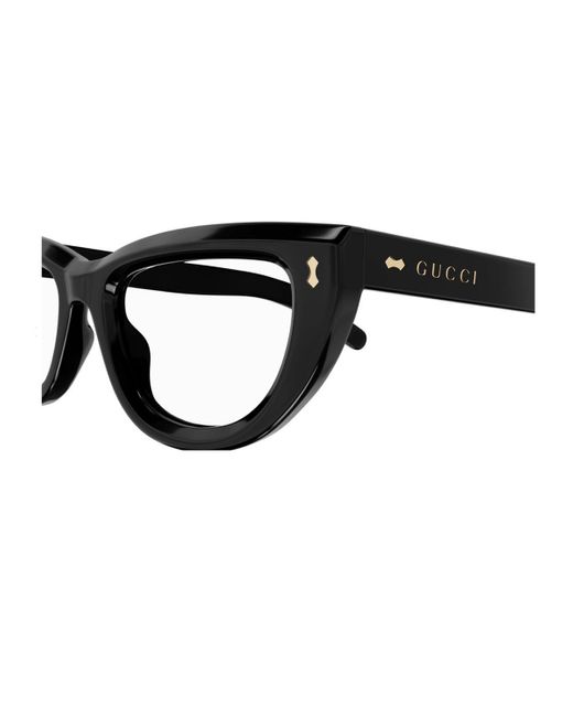 Gucci Black Gg1521O Linea Rivets Eyeglasses