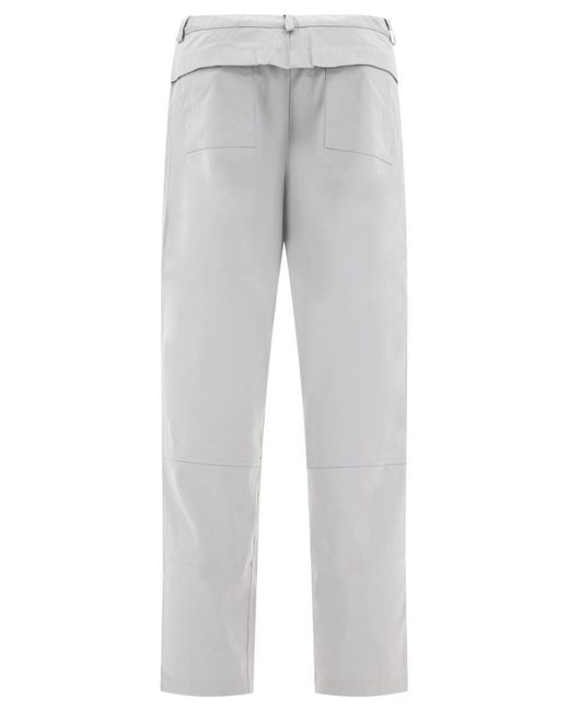 GR10K Gray "Tech Canvas" Trousers for men