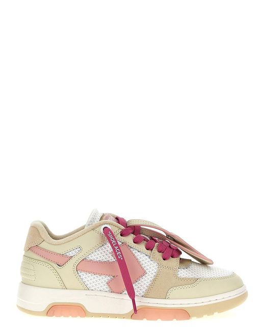 Off-White c/o Virgil Abloh Pink Out Of Office Panelled Mesh Sneakers