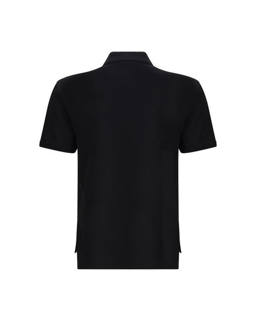 Givenchy Black Cotton Polo Shirt for men