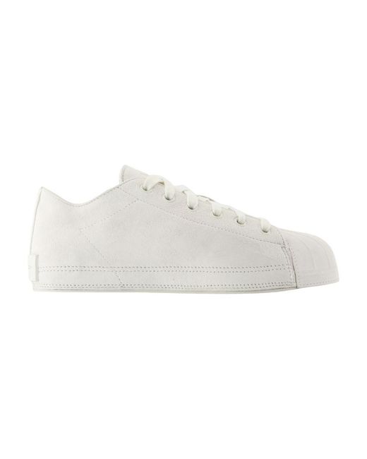 Y-3 White Nizzastar Lo Sneakers