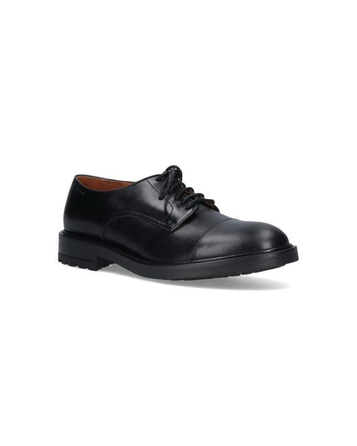 Alexander Hotto Black Flat Shoes for men