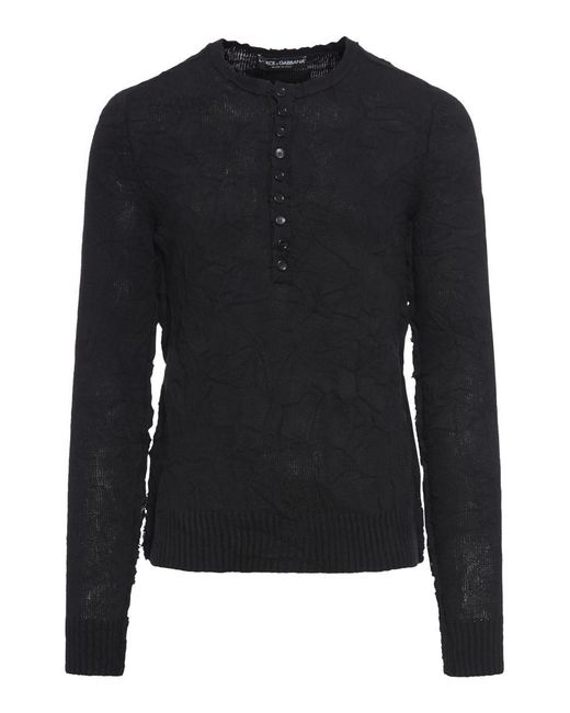 Dolce & Gabbana Black Sweater for men