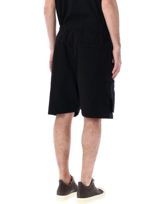 Rick Owens Black Cargobela Shorts for men