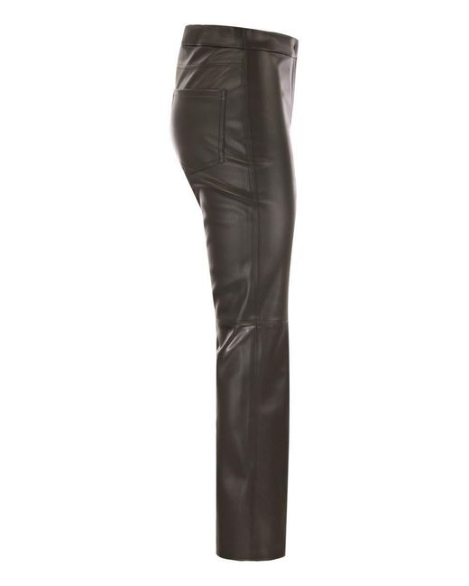 Max Mara Gray Sublime - Coated Fabric Trousers
