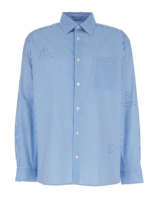 A.P.C. Blue Light And Shirt for men