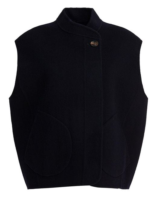 Soeur Blue "Adeline" Sleeveless Jacket