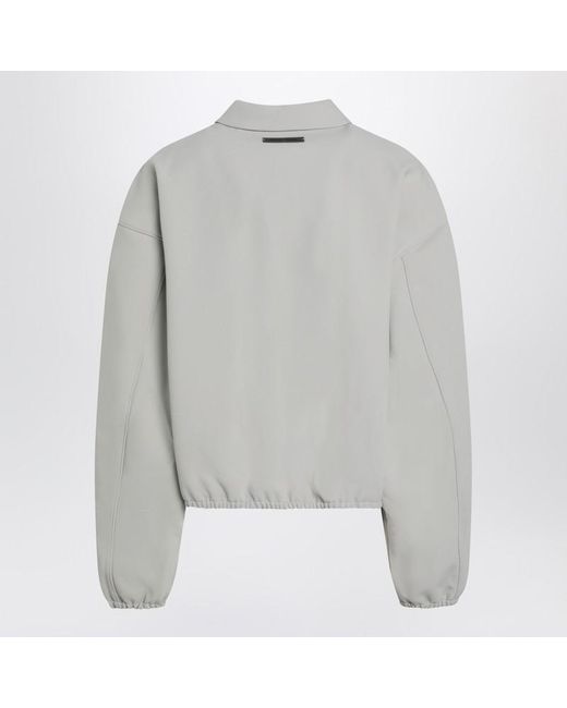 Fear Of God Gray Light Nylon Track Jacket for men