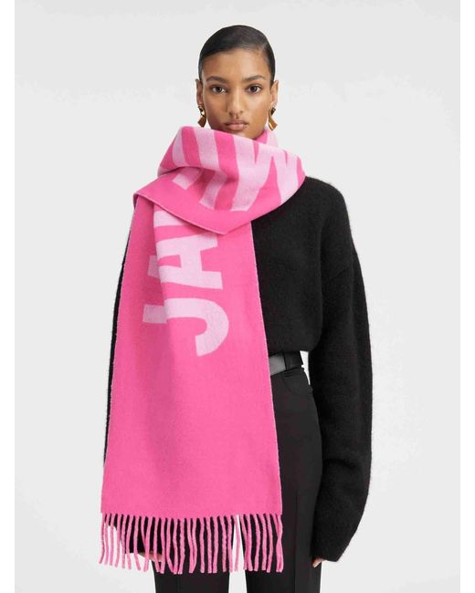 Jacquemus Pink L&#39;Écharpe Scarf