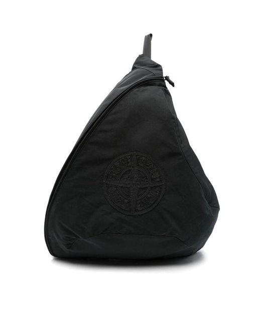 Stone Island Black Zaino Bags for men