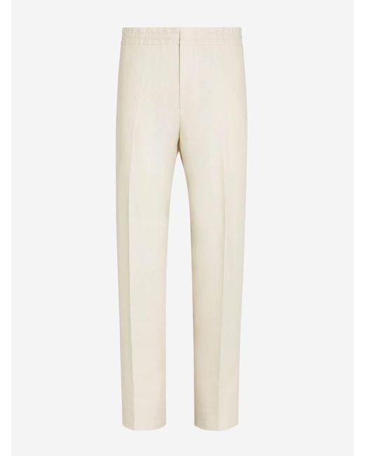 Zegna Natural Oasi Formal Pants for men
