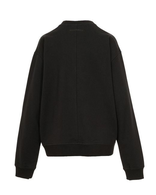 DSquared² Black Cotton Sweatshirt