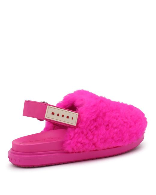 Marni Pink Flat Shoes