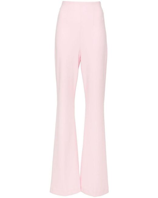 Sportmax Pink High-Waisted Trousers