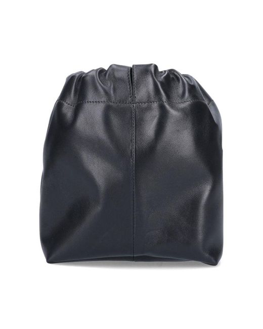 Jil Sander Gray Leather Bag