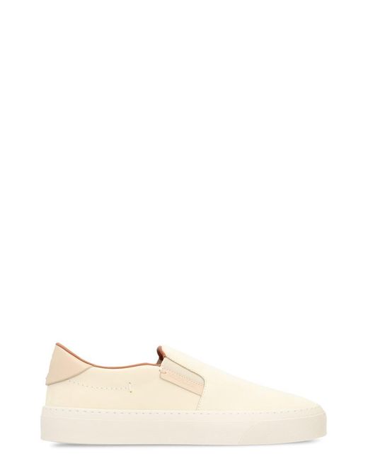 Moncler Natural Monclub Slip-On Sneakers for men