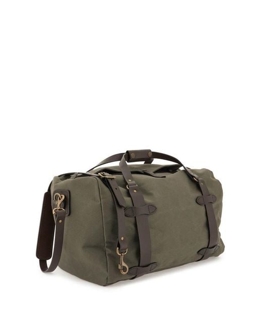 Filson Green Cotton Twill Duffle Bag for men