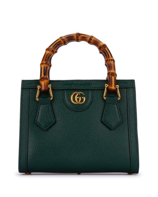 Gucci Green Mini Diana Top Handle Bag