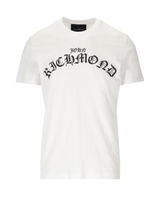 John Richmond White Levadia T-Shirt for men