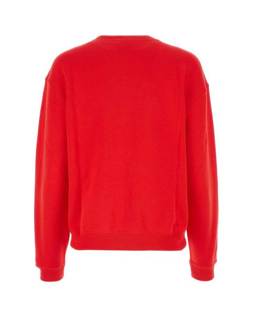Polo Ralph Lauren Red Cotton Blend Sweatshirt