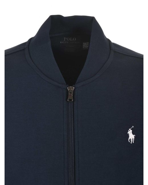 Polo Ralph Lauren Blue Cotton Blend Sweatshirt for men