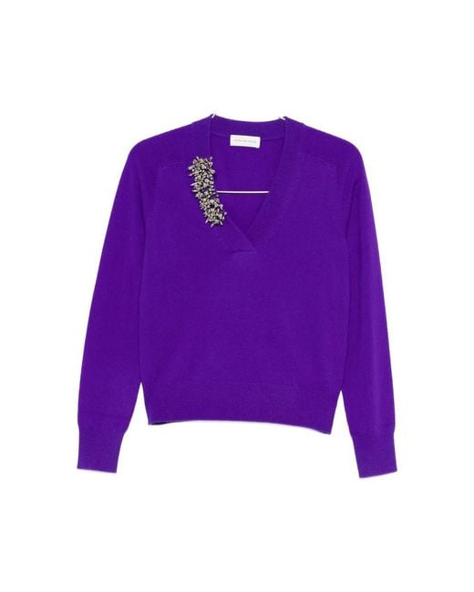 Dries Van Noten Purple Sweaters