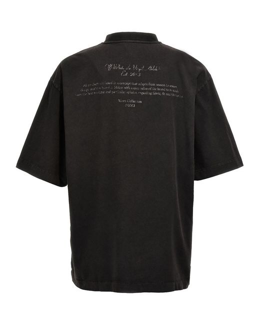Off-White c/o Virgil Abloh Black Mary Skate Printed Cotton-jersey T-shirt for men