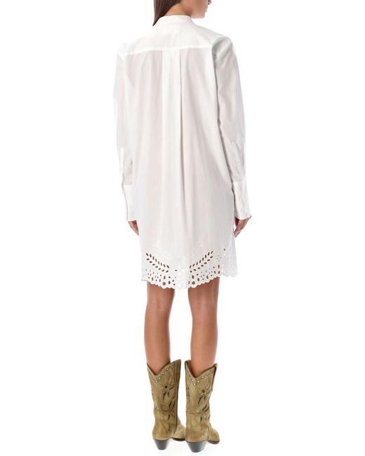 Isabel Marant White Rheana Shirt Dress