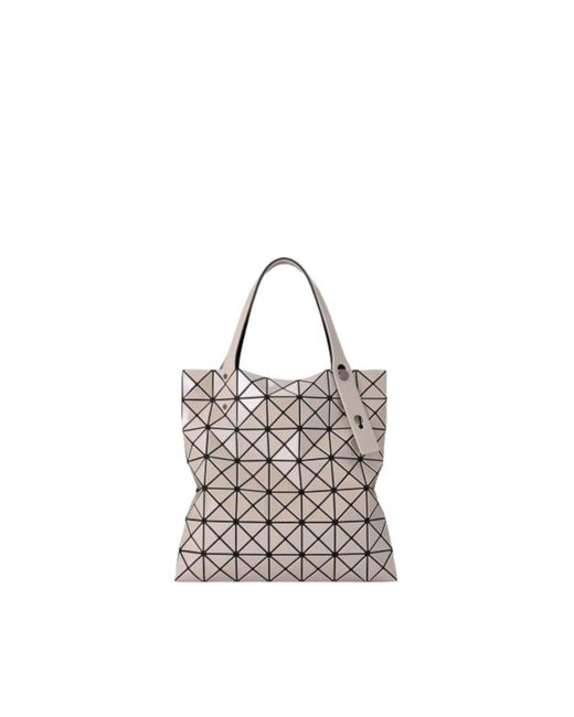 Issey Miyake White Prism Metallic Tote Bag Bags