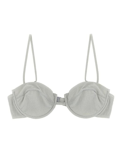 Mc2 Saint Barth Gray 'Salina' Bikini Top