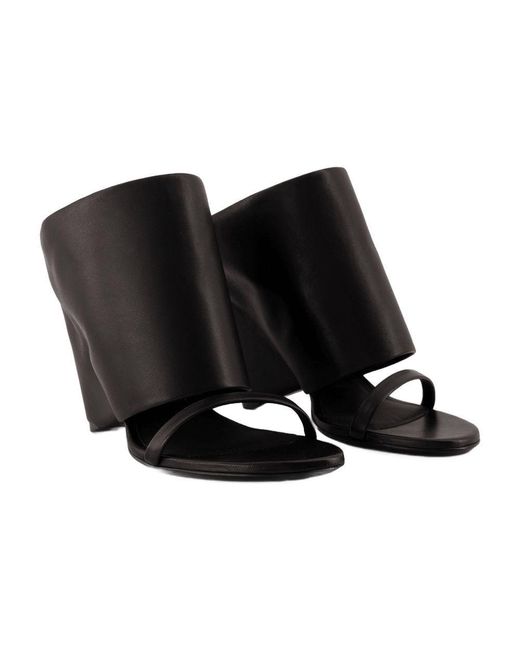 Courreges Black Sandals