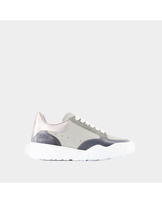 Alexander McQueen White Court Trainers for men