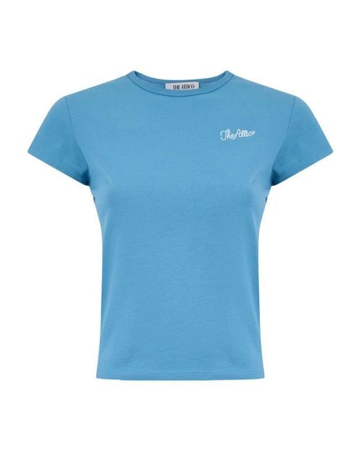The Attico Blue Jersey T-Shirt